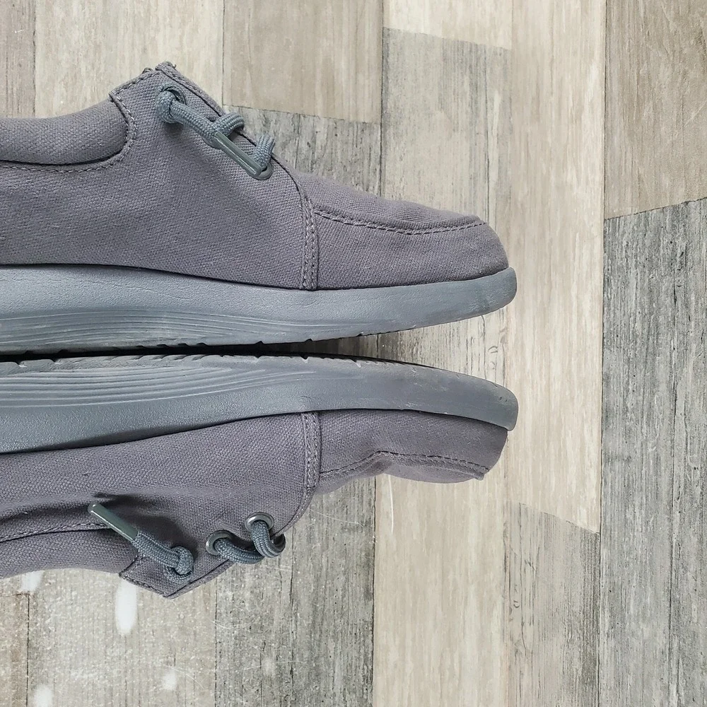 Reef Swellsole Cutback Mens Shoes Sz 9.5 Dark Gray Round Toe Lace Up Sneakers